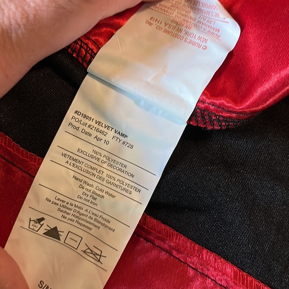 Vtg Sexy Vamprie Size Small/Medium VELVET VAMP by Delicious Corset Skirt Hat - Picture 16 of 16